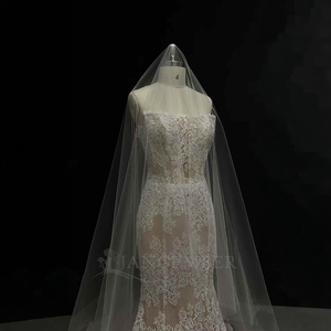 <span class=keywords><strong>Robe</strong></span> de mariée sirène <span class=keywords><strong>en</strong></span> dentelle Nt22 <span class=keywords><strong>pour</strong></span> la mariée avec longue traîne et <span class=keywords><strong>voile</strong></span> Jancember - Product Image 3