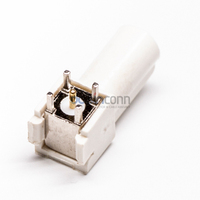 Conector RF Macho Fakra, Código B, Montaje en PCB con Orificio Pasante para Antena de Radio de Coche