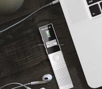 Petits enregistreurs vocaux numériques N8, enregistreur vocal 32 Go 64 Go, lecteur MP3 avec double microphone, suppression du bruit, enregistrement à un bouton/avec minuterie