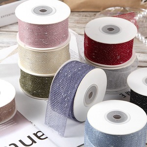 Nastro a maglia in filigrana argento per capelli con fiocco per capelli vestito da ragazza - Product Image 1