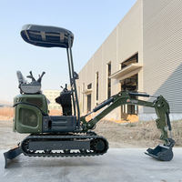 Mini-excavatrice hydraulique à direction flexible, puissante et durable, pour le forage et l'assistance au pieutage de stations solaires