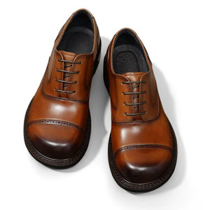 Zapatos Oxford Brogue de Cuero Hechos a Mano para Hombre - Diseño Elegante con Cordones para Eventos Formales y de Noche - Product Image 2