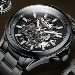 Mark Fairwhale-Reloj mecánico automático para hombre, correa de aleación de impermeabilización a la moda, puntero en un indicador - Product Image 3