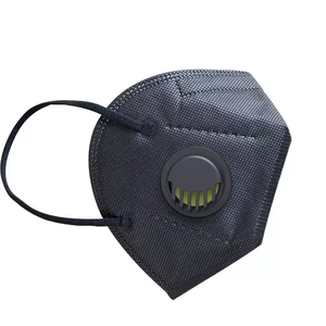Wholesale High Quality KN95 Protective Face Mask Disposable KN95 Black Face Mask with Breath Valve