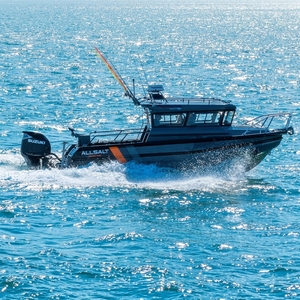 Bateau <span class=keywords><strong>de</strong></span> pêche familial en aluminium avec poste <span class=keywords><strong>de</strong></span> pilotage, croiseur <span class=keywords><strong>de</strong></span> week-end en alliage <span class=keywords><strong>de</strong></span> 25 pieds, bateau facile à manier pour les loisirs et le sport - Product Image 5