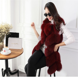 <span class=keywords><strong>Gilet</strong></span> en fausse fourrure de renard chaud, vente chaude 2025, nouvelle version longue, version coréenne de manteau <span class=keywords><strong>fin</strong></span>, fabricants en gros - Product Image 3