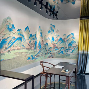 نمط كلاسيكي قابل للتخصيص ، مطرز لغرفة النوم والتلفزيون ، مقاوم للرطوبة ومقاوم للماء ، ديكور منزلي خارجي - Product Image 1