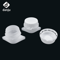 Bouchon à vis de 33 mm pour poche souple, écologique, durable, de qualité alimentaire, anti-fuite, réutilisable, grand format, pour shampoing, Danju