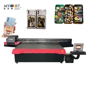 Myjet 2513 pencetak Flatbed Inkjet Digital, kecepatan tinggi Multi fungsi UV Plotter CMYK, lembar papan pernis putih, 2512 pengiriman cepat