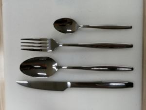 Juego de Cubiertos de Acero Inoxidable, Cubiertos con Funda de Cuero, Tenedor Cuchillo y Cuchara, Ideal para Hotel y Restaurantes, 72 Unidades - Product Image 4