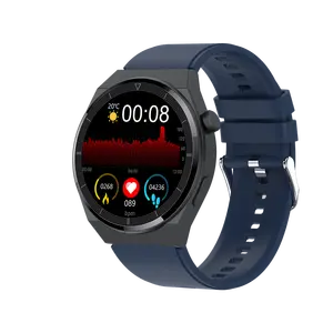 时尚智能手表BT呼叫音乐控制真血氧温度监视器金属表带手表不同颜色的表带