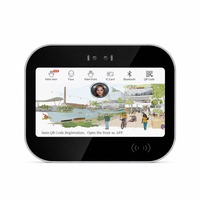 Terminal Kontrol Akses Interkom Video Pengenal Wajah VF733 Layar Sentuh Android 10.1 Inci Kamera Ganda Telepon Pintu PoE
