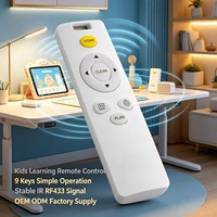 Control Remoto JCXK de 9 Teclas IR y RF433 para Máquina de Aprendizaje Temprano, OEM, ODM, Personalizado