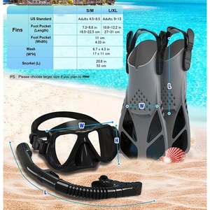 Conjunto de Tres Piezas M9 en los Últimos Colores: Máscara, Snorkel y <span class=keywords><strong>Aletas</strong></span>, Venta al por Mayor a <span class=keywords><strong>Precio</strong></span> de Fábrica OEM ODM, Envío Rápido - Product Image 2