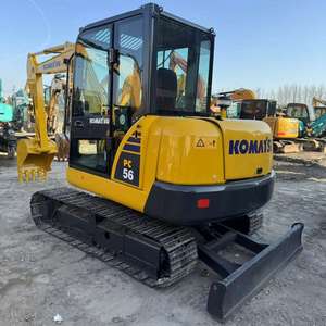 Excavatrice d'occasion Komatsu PC56 5 tonnes, d'origine japonaise, à bas prix, mini-excavatrice hydraulique sur chenilles Komatsu pour travaux de terrassement, certifiée CE. - Product Image 1