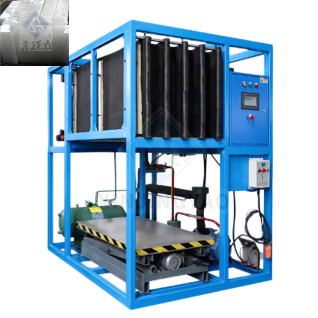 Industrial Compressor Own Control Panel Customized Block Ice Making Machine for Sale