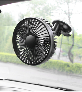 Ventilateur de <span class=keywords><strong>voiture</strong></span> sur tableau de bord, accessoires intérieurs de <span class=keywords><strong>voiture</strong></span> frais, maintien sur la fenêtre, tête rotative, ventilateur électrique avec USB - Product Image 5