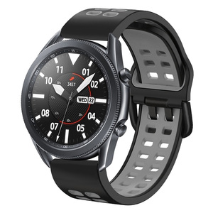 Bracelets en silicone 22MM <span class=keywords><strong>pour</strong></span> <span class=keywords><strong>Samsung</strong></span> Galaxy Watch 46mm <span class=keywords><strong>Gear</strong></span> <span class=keywords><strong>S3</strong></span> Classic/<span class=keywords><strong>Frontier</strong></span> Galaxy Watch 3 45mm <span class=keywords><strong>Bracelet</strong></span> <span class=keywords><strong>pour</strong></span> Huawei GT Strap - Product Image 1