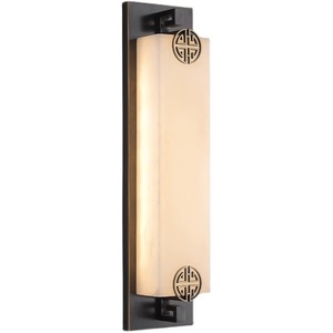 Lámpara de Pared Exterior de Resina y Mármol de Estilo Chino de Alta Gama, Nueva, Impermeable, para Sala de Estar, Pasillo, Fondo de Pared - Product Image 6