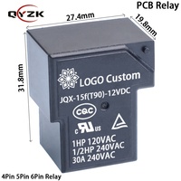 Relay Kecil Jqx-15F T90 40A 220V Power Pcb 24 Volt Ac 220 Volt 220V 240V Coil 12V 12 V 24V Dc 40A