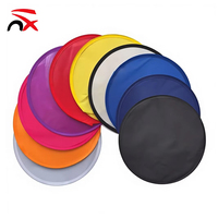 Éventail pliable vierge en polyester, portable, promotionnel, pour la publicité, vente en gros