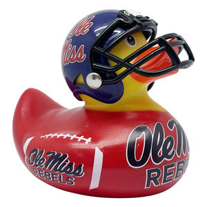 Pelota de <span class=keywords><strong>rugby</strong></span> de 3 pulgadas, pato de goma de vinilo amarillo, juguete de baño de conductor único con función de natación, fútbol americano - Product Image 4