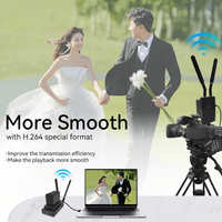Extensor HDMI Inalámbrico 5.8G Mejorado, 200M de Alcance, 1080P 60Hz, IR Bidireccional, Doble Alimentación CC y Batería para Cámara, para Transmisiones en Vivo