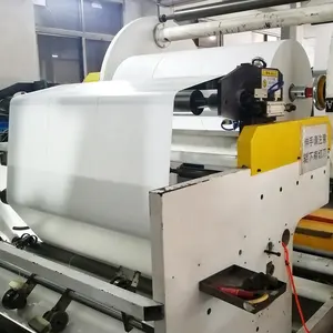 Rolo de papel para impressão, tamanho personalizado de alta qualidade pp base de jumbo térmico adesivo etiqueta térmica jumbo rolo de papel cru revestido para impressão