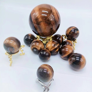 All'ingrosso sfere di cristallo di alta qualità naturale occhio di tigre sfera di pietra cristallo curativo <span class=keywords><strong>per</strong></span> la decorazione - Product Image 6
