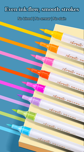 12-60 Màu Sắc Tam Giác Thùng Acrylic Nghệ Thuật Đánh Dấu Thiết Lập Với Bàn Chải Tip Miễn Phí Dòng Vẽ Bút Cho Graffiti Phù Hợp Với - Product Image 5