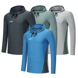 100% Polyester Custom Printing Fleece Hoodie Men Long Sleeves Hoodie Longline Hood Basketball Jacket