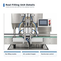 Machine de remplissage de liquides automatique à double tête avec pompe à engrenages servo JL-2T, emballage en bois
