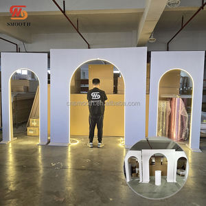 चिकनी 2025 आधुनिक सफेद वर्ग पृष्ठभूमि वाली सपाट पैनल ऐक्रेलिक शादी की पृष्ठभूमि - Product Image 3