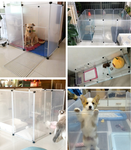 Pagar Lipat DIY untuk Hewan Peliharaan, Panel Kandang Anjing dari PP, Perlengkapan Anjing, Kandang Hewan Kecil, Kelinci, Marmut, 7-15 Hari - Product Image 5
