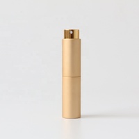 Flacon de parfum rechargeable de luxe en aluminium, format poche, en forme de rouge à lèvres, pour emballage de parfum