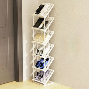 Benutzer definiertes Logo Faltbarer Schuh regal Organizer Tragbar 2/3/4/5/6 Klappbarer Schuh regal Aufbewahrung Abnehmbares funktionelles Design Rechteck - Product Image 3