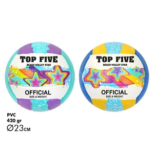 Balón de Voleibol Playa Oficial de PVC de 23 cm y 420 gr, Top Five Beach Volley Star - Product Image 3