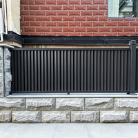 Panneau de clôture extérieur en aluminium moderne à lames orientables pour cour résidentielle, sur mesure, anti-corrosion, sans rouille