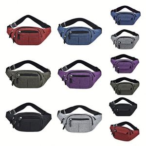 2024 Hot Sale Outdoor Waterproof Canvas <b>Crossbody</b> Oem Fanny Pack Colorful Custom Logo Bum Belt Running Waist <b>Bag</b> for <b>Men</b> - Product Image 4