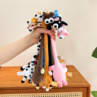 Gantungan Kunci Boneka Hewan Leher Panjang Multi-gaya Grosir, Boneka Isi Lembut, Gantungan Tas Karakter Kartun Lucu, Hadiah Kecil