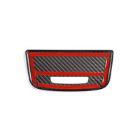 Couverture de compartiment de rangement central en fibre de carbone véritable, compatible avec Porsche Panamera, décoration intérieure de voiture, pièces de modification