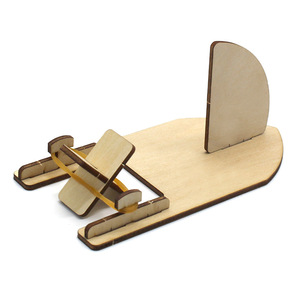 Wooden Rubber Band Boat <b>Diy</b> <b>Kit</b> Lightweight Racing Model For Kids Steam Education Science Experiment Toy - Product Image 2