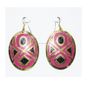 Pendientes de oro europeos 2026, joyería de terciopelo, pendientes azules nigerianos de Navidad, pendientes de latón ligeros en forma de lágrima, joyería - Product Image 3