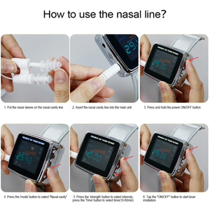 Reloj de pulsera de 15 orificios con luz de onda de 650nm, el más vendido, con línea nasal - Product Image 6