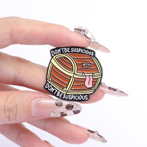 Spilla Smaltata Cartoon 'Non Essere Sospettoso', Grazioso Distintivo <span class=keywords><strong>da</strong></span> Bavero, Accessorio Gioiello per Zaino, Regalo per Amici, Vendita all'Ingrosso - Product Image 4