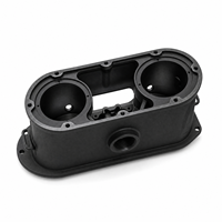 Boîtier optique binoculaire en aluminium moulé sur mesure, revêtement noir en poudre, corps de télémètre de vision nocturne OEM