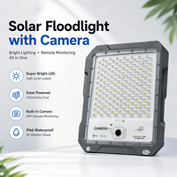 Reflector Solar de Aluminio Fundido a Presión 1440P 4G con Cámara CCTV y Batería LiFePO4 para Seguridad Perimetral en Obras de Construcción (Lote PKG)