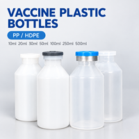 Flacons en plastique HDPE PP écologiques pour médicaments et vaccins, 10 ml, 20 ml, 30 ml, 50 ml, 100 ml, 250 ml, 500 ml, emballage pharmaceutique liquide