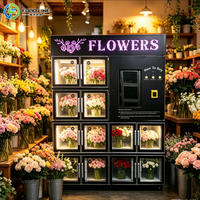 Distributeur automatique de fleurs intelligent avec système de refroidissement, distributeur floral en libre-service pour centres commerciaux et rues