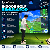 Système de simulateur de golf AR Sport Impact Screen, simulateurs de golf virtuels, jeu de projection interactif pour l'entraînement en club en intérieur